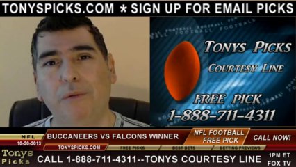 Descargar video: Atlanta Falcons vs. Tampa Bay Buccaneers Pick Prediction NFL Pro Football Odds Preview 10-20-2013