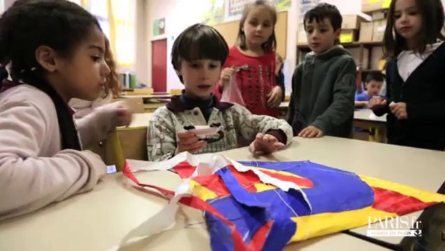 Rythmes éducatifs : Atelier Cerf-volant à l'école Vandrezanne (13ème)