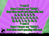 Karaoke for kids - ABC Alphabet Song - fast - key  3 - with backing melody.