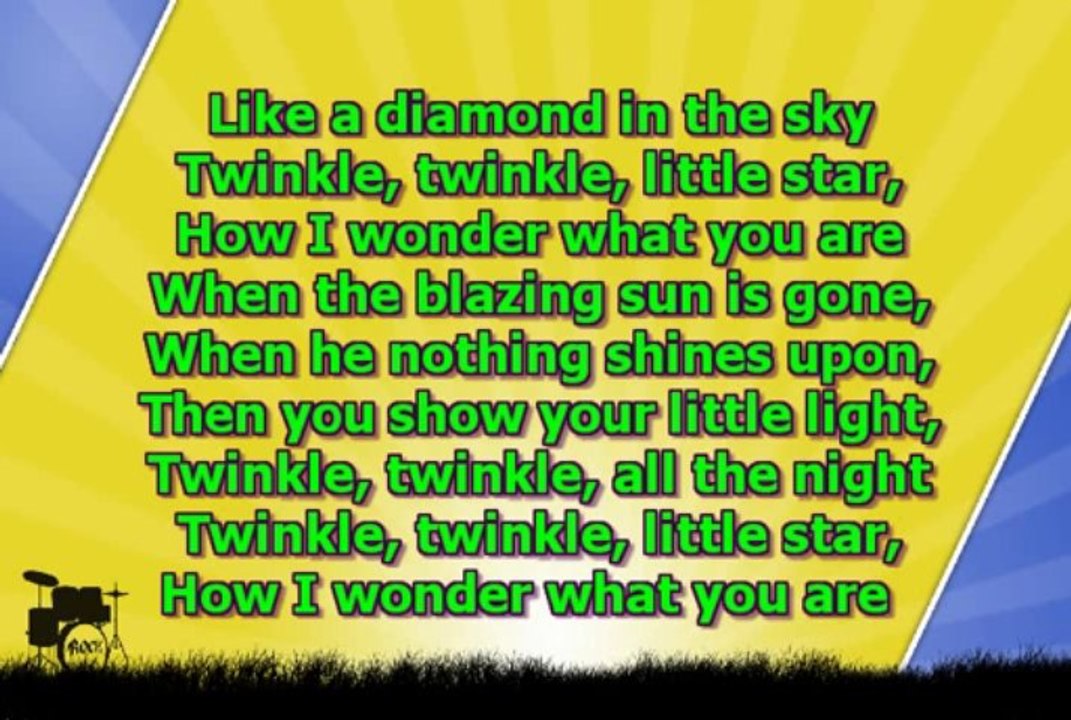 Karaoke for kids - Twinkle twinkle little star - key -3