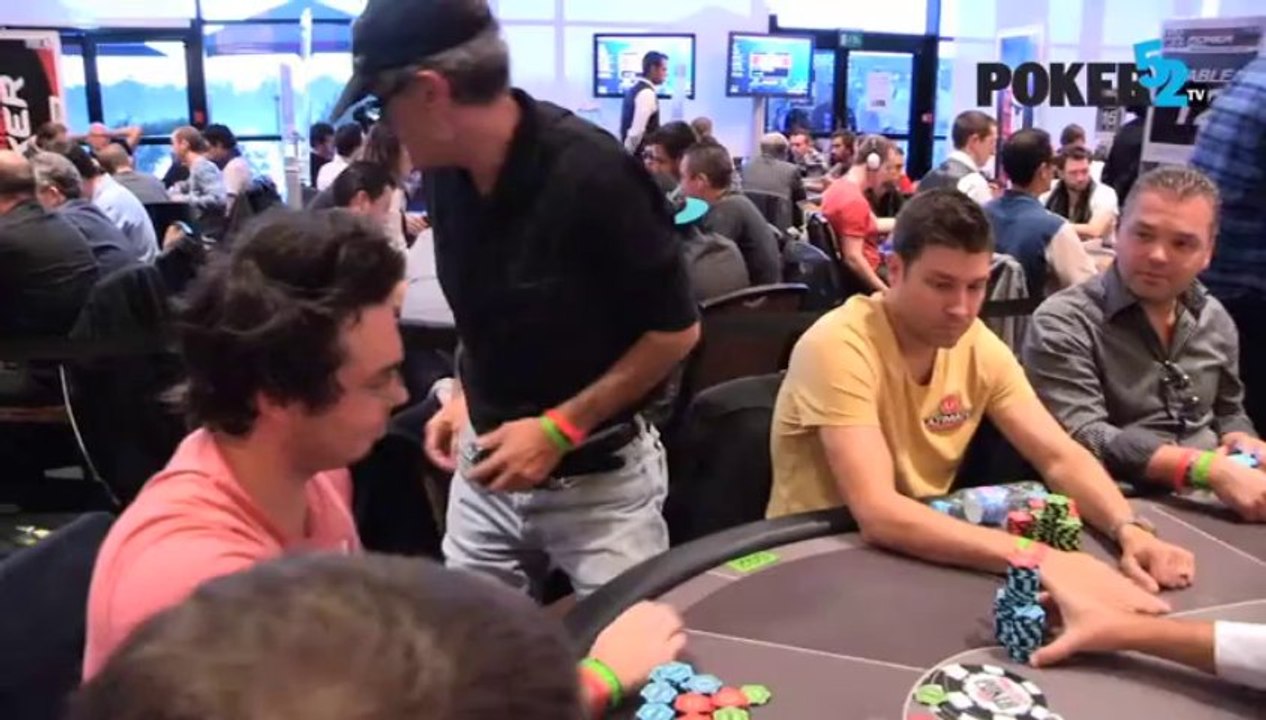 WSOPE 2013: Yohann Aubé élimine le 1er sortant de la dernière table
