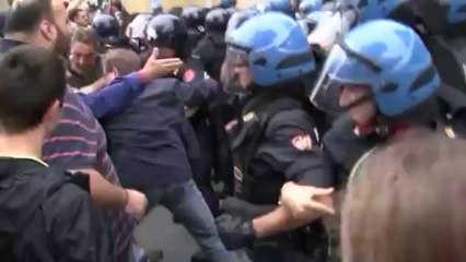 Clashes in Italian town during funeral for former Nazi