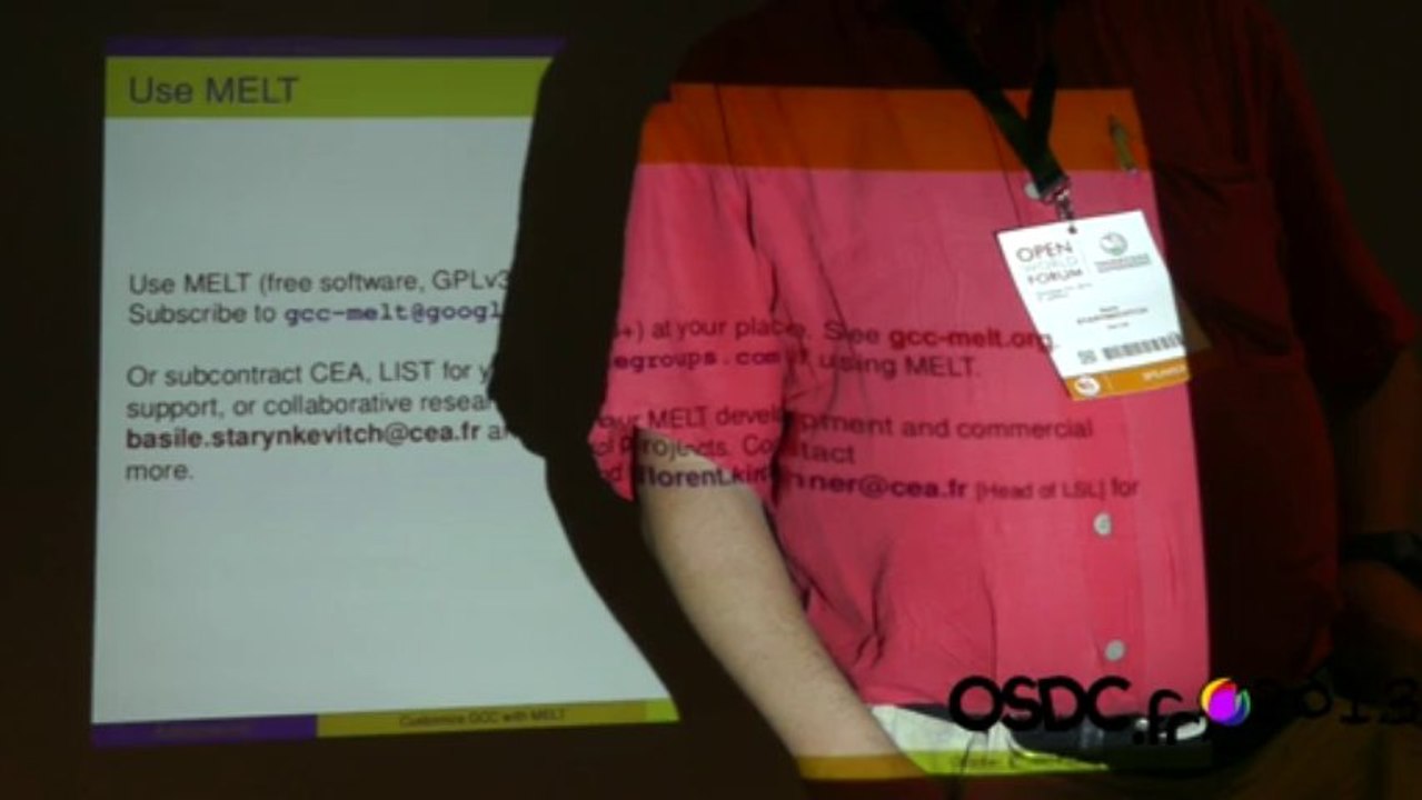 [OSDC.fr 2013] Customizing GCC with MELT