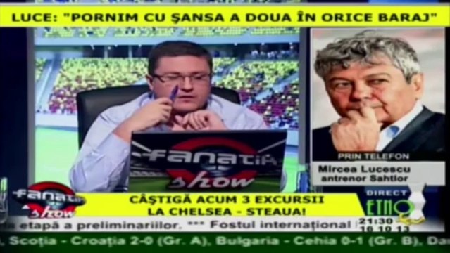 Mircea Lucescu II la FANATIK Show 16.10.2013