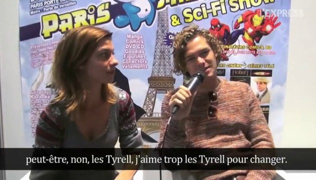 Finn Jones & Natalia Tena Interview 2013 Paris Manga & Sci-Fi Show