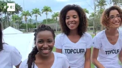 Gisele Bündchen, MV Bill e Nega Gizza apresentam o Top Cufa Brasil 2012.