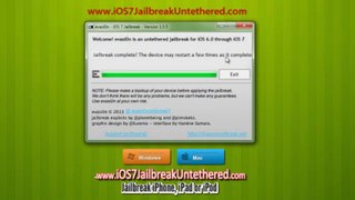 HowTo Jailbreak iOS 7 untethered iPhone iPad iPod Final Releases