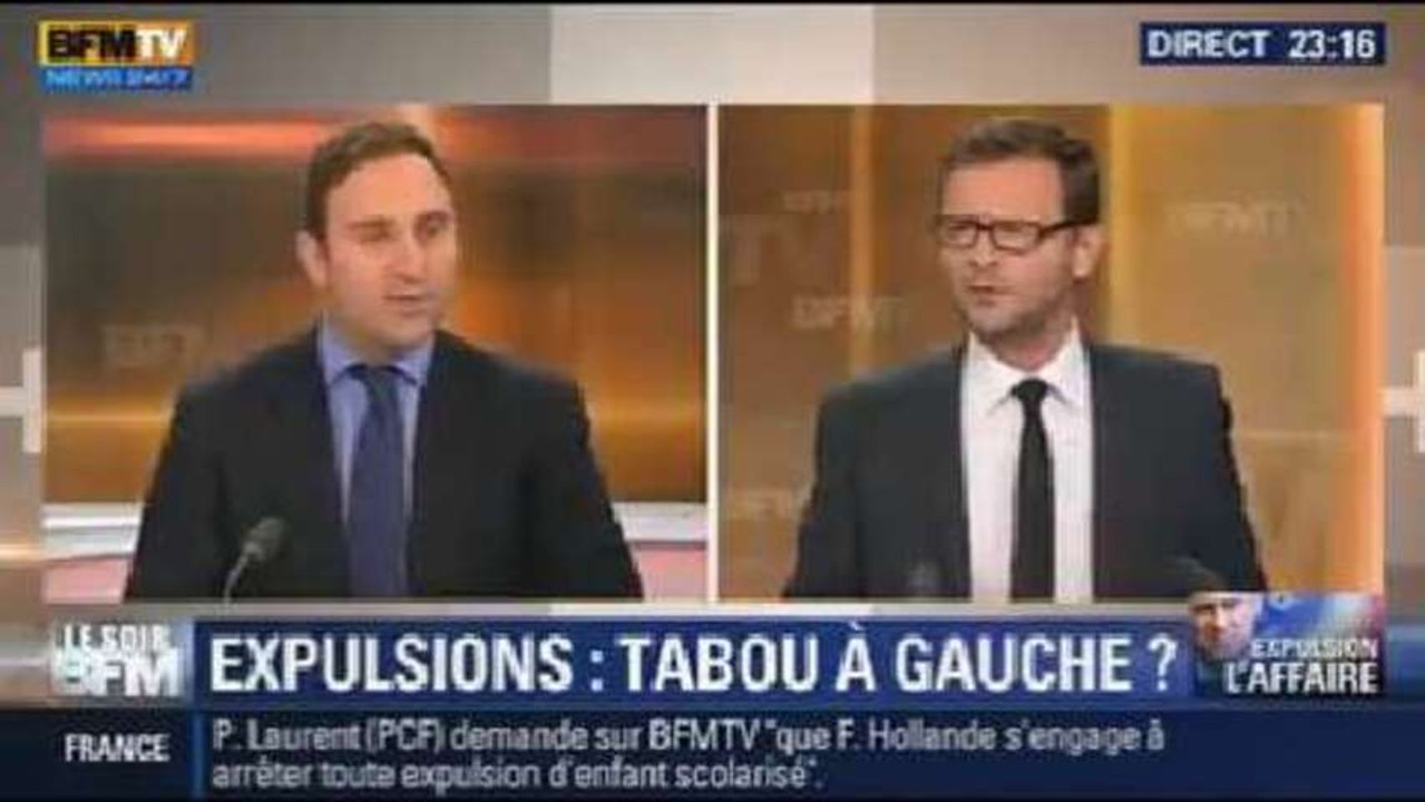 Le Soir BFM: l'expulsion, sujet tabou de la gauche? - 16/10 7/8