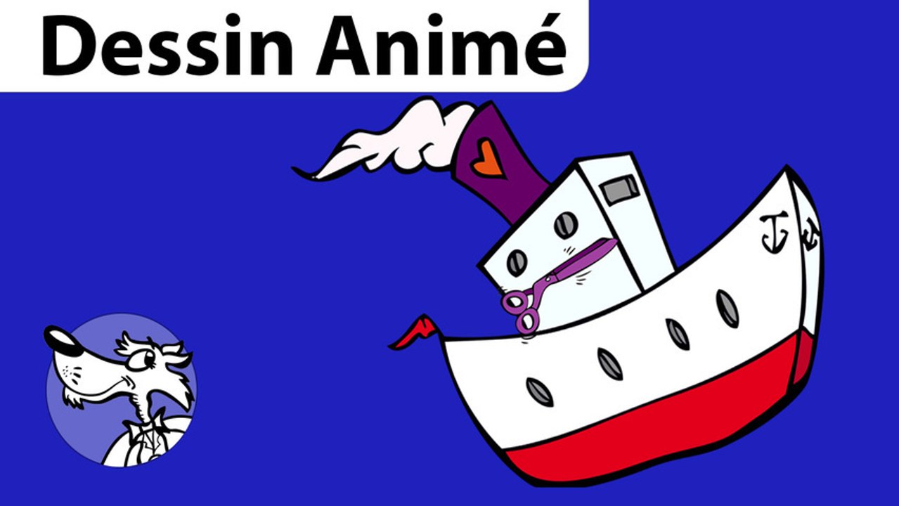Dessin animé Comptine bateau ciseaux, par Stéphy