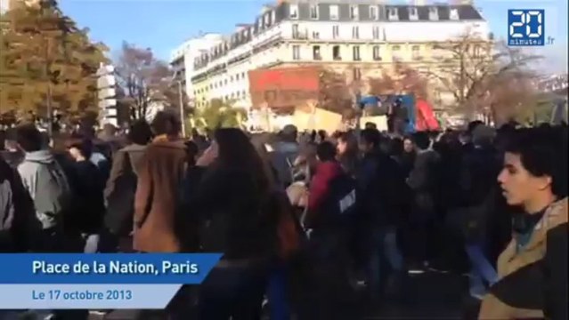Les lycéens manifestent contre les expulsions d'élèves étrangers