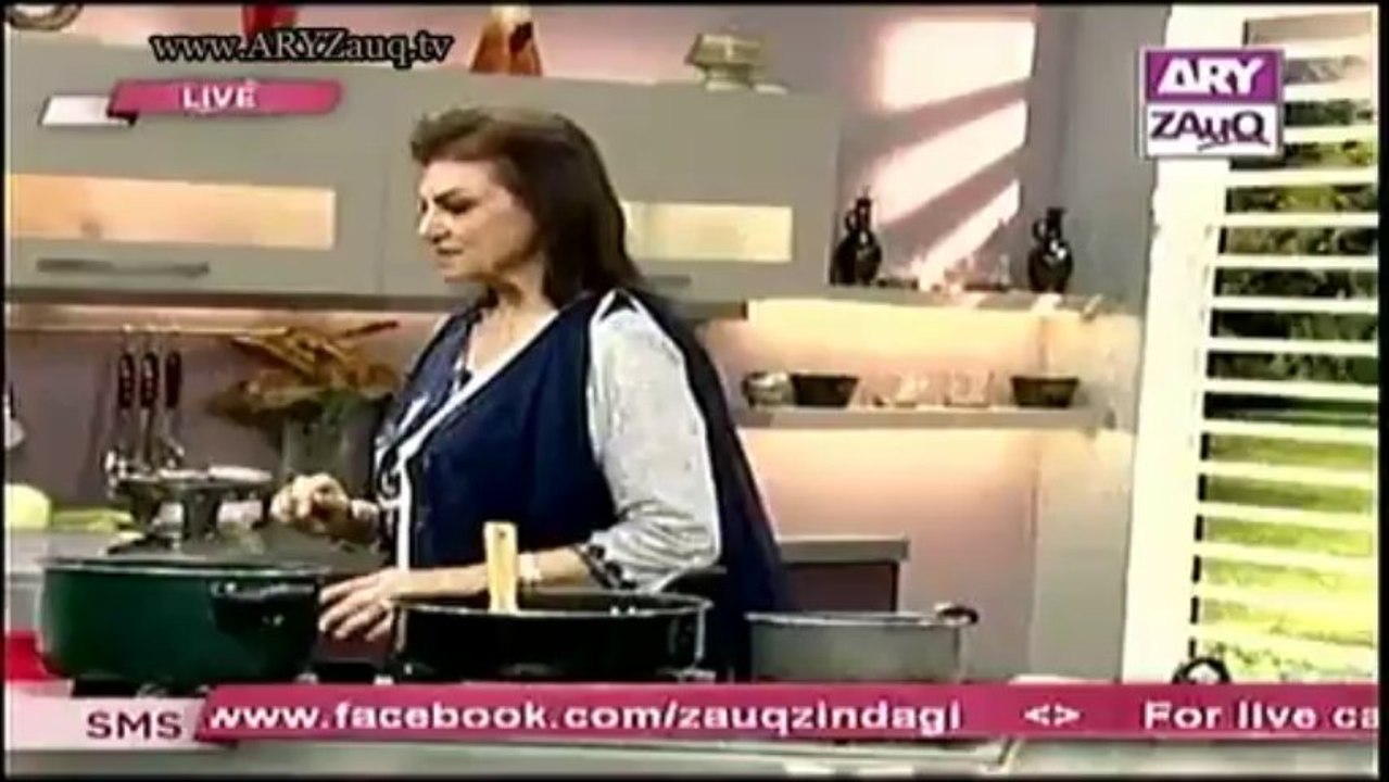 Zauq Zindagi with Sara Riaz and Dr. Khurram Musheer, Qeema Spaghetti Casserole, Fry Seekhs, Imli and Podina Chutni, Garam Masala & Zafrani Garam Masala, 15-10-13, part 1
