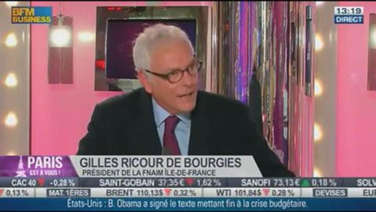 Le Paris de Gilles Ricour de Bourgies, président de la  FNAIM Île-de-France, dans Paris est à vous - 17/10