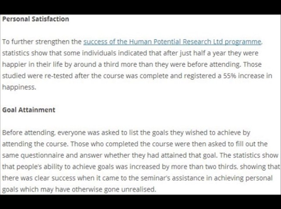 Report l Human Potential Research Ltd