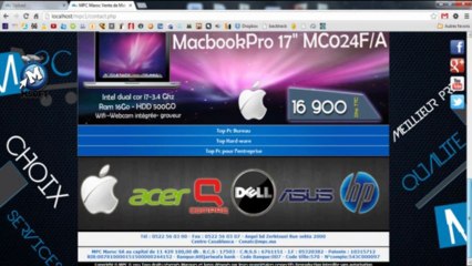 | Mon projet de fin d'étude | Site web | vente matériel informatique