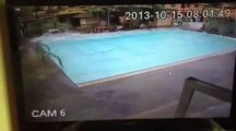 Violent Eathquake filmed in Swimming pool!