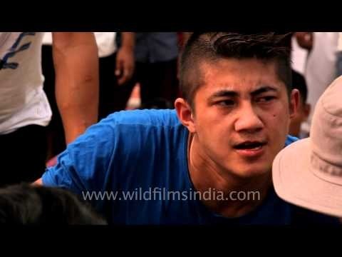 Men's arm wrestling competition - At the Naga Fest'13