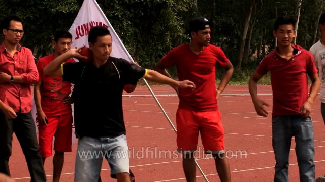 Naga athletes in action : At the 50th Naga Fest