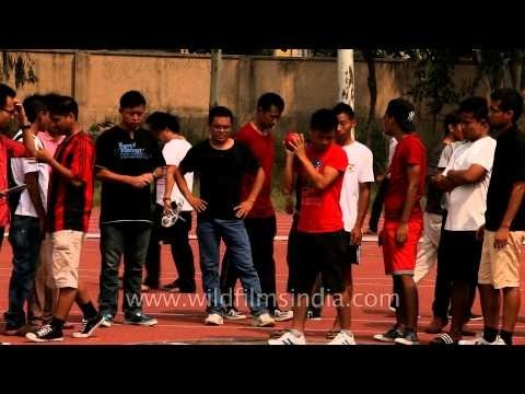 Participants in full action : At the 50th Naga Fest-Delhi