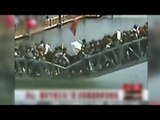 Pedestrian bridge collapsed in China, dumping people into water.