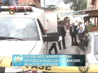 Hallan cadáver en plena vía pública en El Guarataro