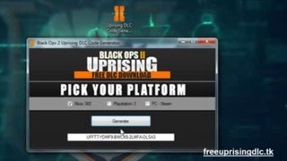[Black Ops 2] Free Uprising DLC Code Generator [Xbox 360, PS3, Steam]
