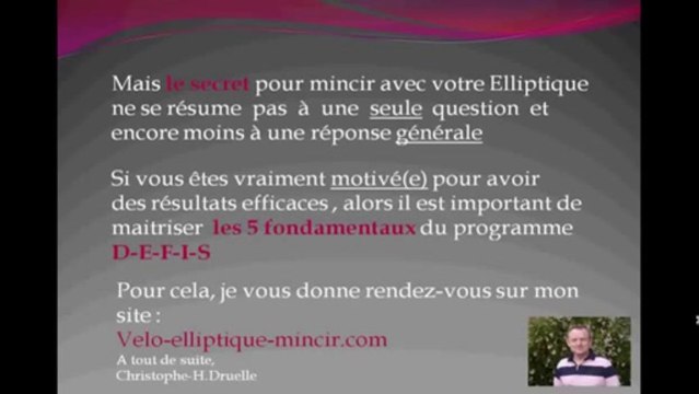 velo elliptique avant apres