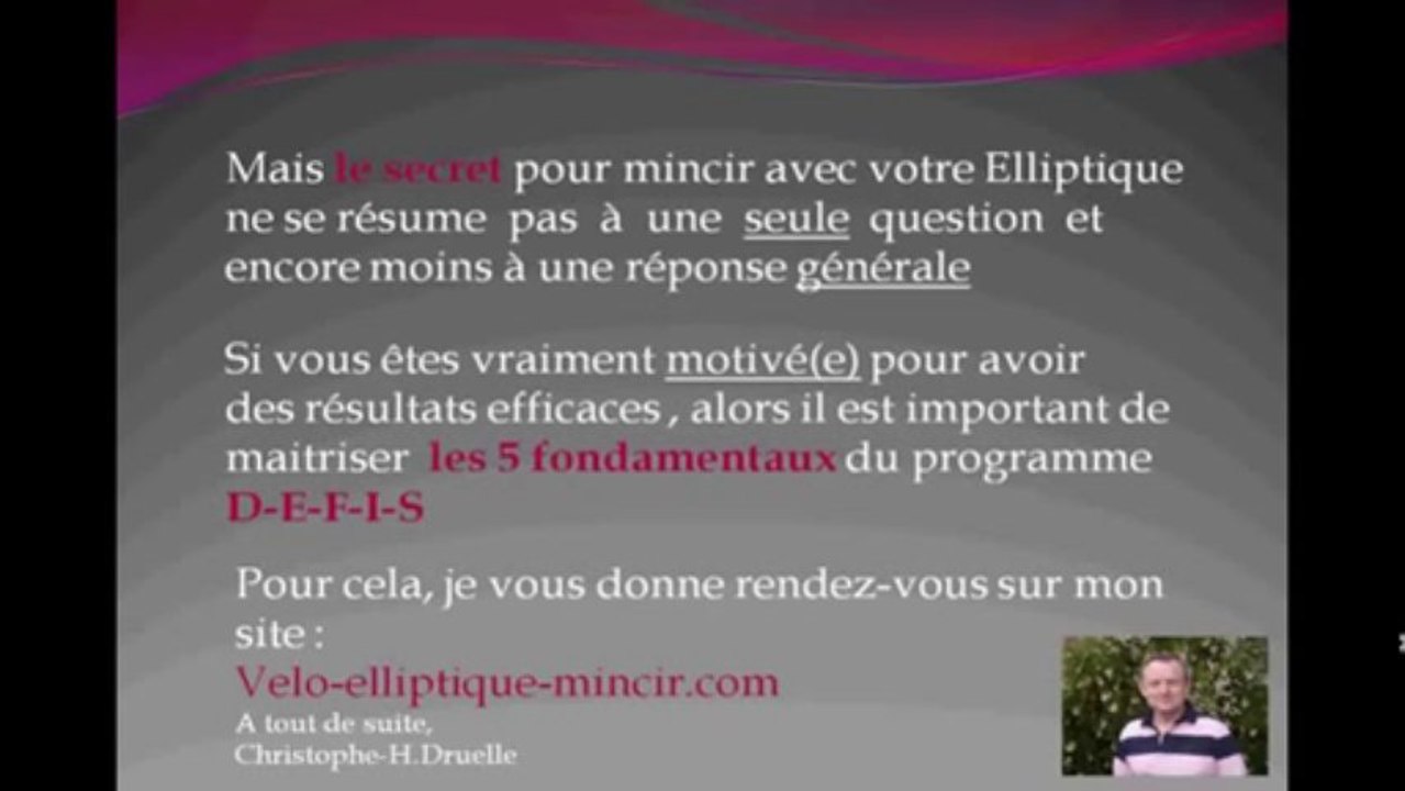 effet velo elliptique