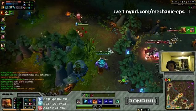 LOL FUN - Epic dragon steal by lee-sin - league-of-legends