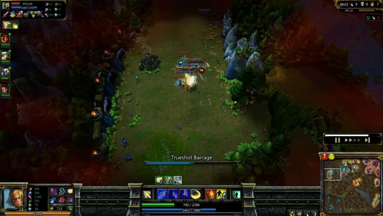 LOL FUN - Ezreal Ad vs Ezreal Ap Ultim fight - league-of-legends