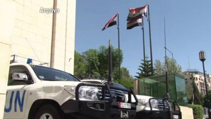 A TV síria exibiu nesta quinta-feira a libertação de um homem id