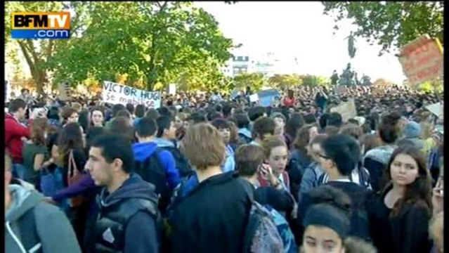 Les lycéens dans la rue pour protester contre les expulsions d'enfants scolarisés - 17/10