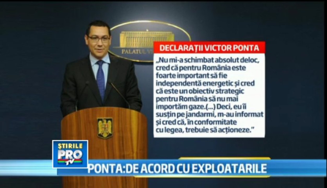 ponta sustine jandarmeria impotriva populatiei