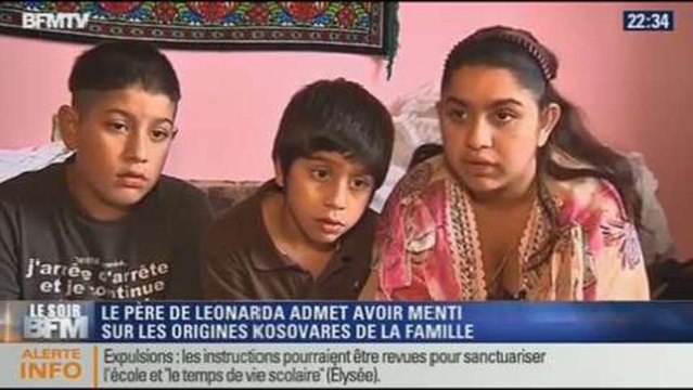 Le Soir BFM: affaire Leonarda: le mensonge du père - 17/10 2/4