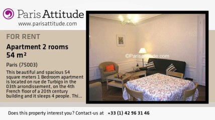 1 Bedroom Apartment for rent - Arts et Métier, Paris - Ref. 4032
