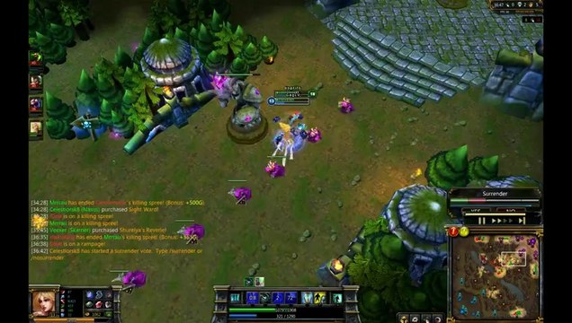 LOL FUN - Janna steal baron et juke - league-of-legends