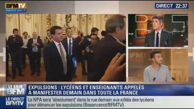 Le Soir BFM: Leonarda: le NPA appelle à manifester demain – 17/10 3/4