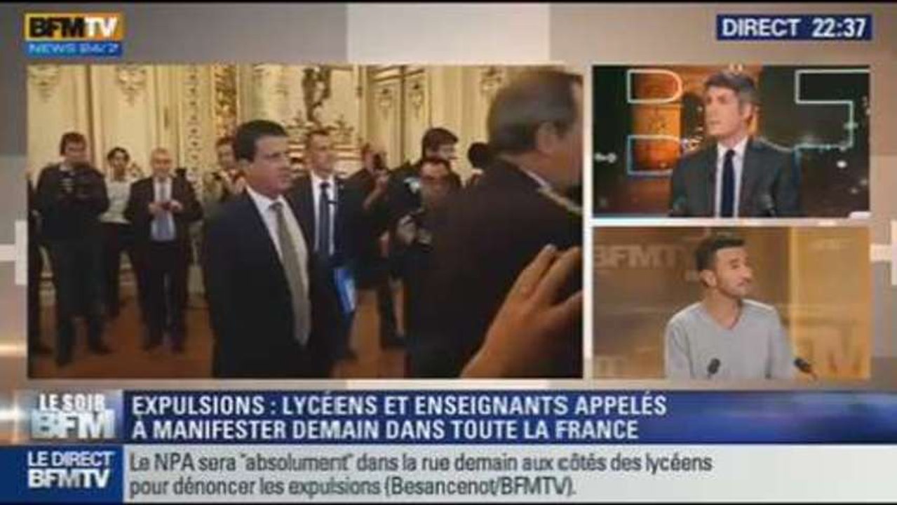 Le Soir BFM: Leonarda: le NPA appelle à manifester demain – 17/10 3/4
