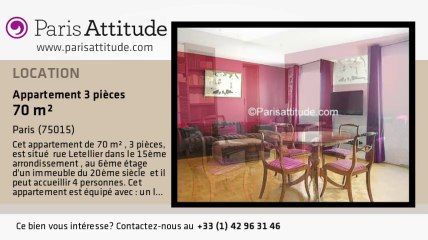 Appartement 2 Chambres à louer - Motte Piquet Grenelle, Paris - Ref. 7658