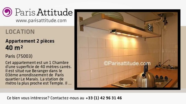 Appartement 1 Chambre à louer - République, Paris - Ref. 1045