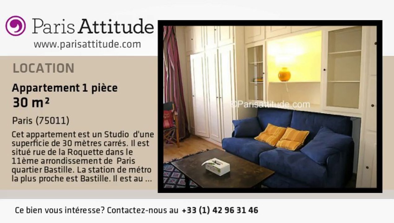 Appartement Studio à louer - Bastille, Paris - Ref. 4577