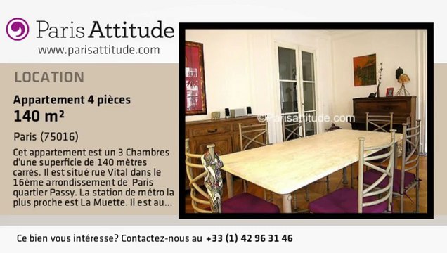 Appartement 3 Chambres à louer - La Muette, Paris - Ref. 3925