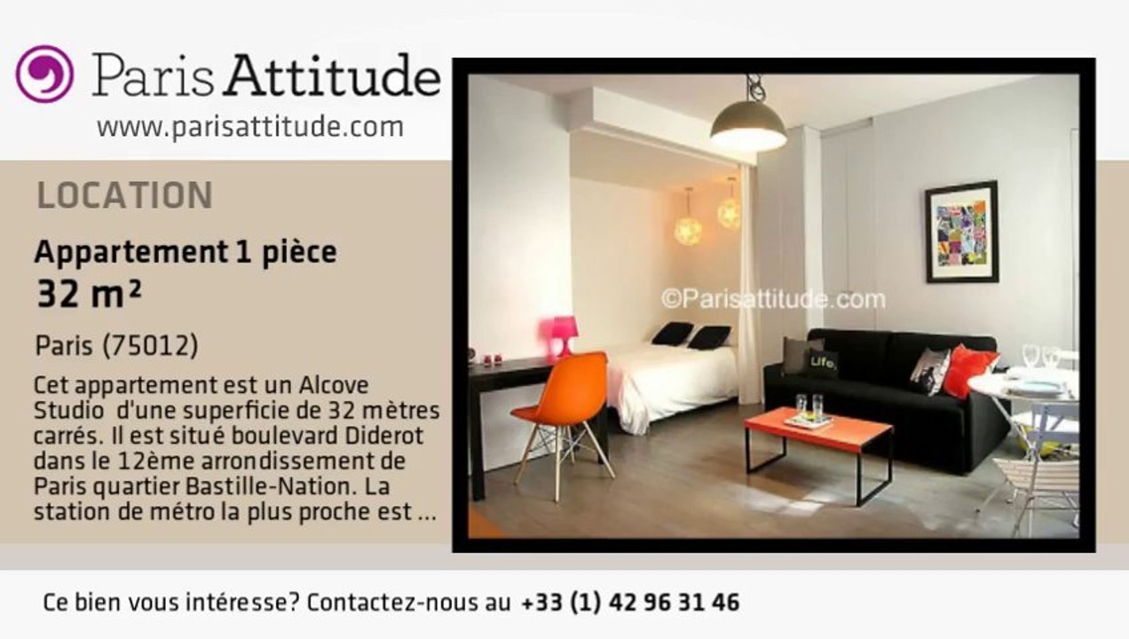 Appartement Alcove Studio à louer - Reuilly Diderot, Paris - Ref. 4386