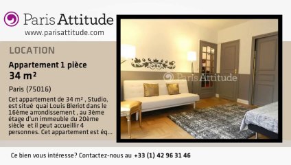 Appartement Studio à louer - Mirabeau, Paris - Ref. 8110