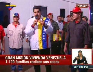 (Vídeo) Presidente Maduro entregó mil 120 casas a familias aragüeñas