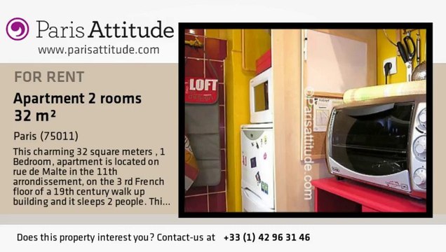 1 Bedroom Apartment for rent - Oberkampf, Paris - Ref. 7313