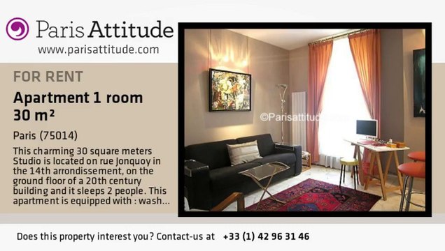 Studio Apartment for rent - Plaisance/Pernety, Paris - Ref. 7772