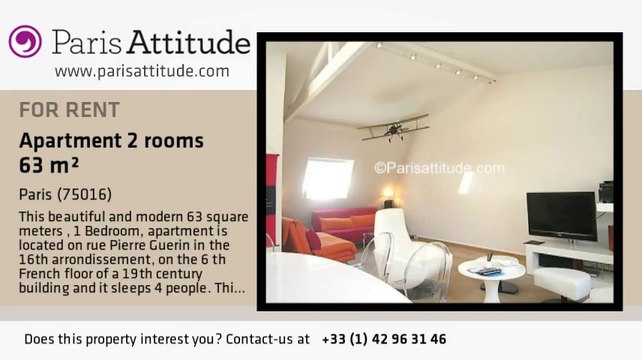 1 Bedroom Apartment for rent - Jasmin, Paris - Ref. 7274