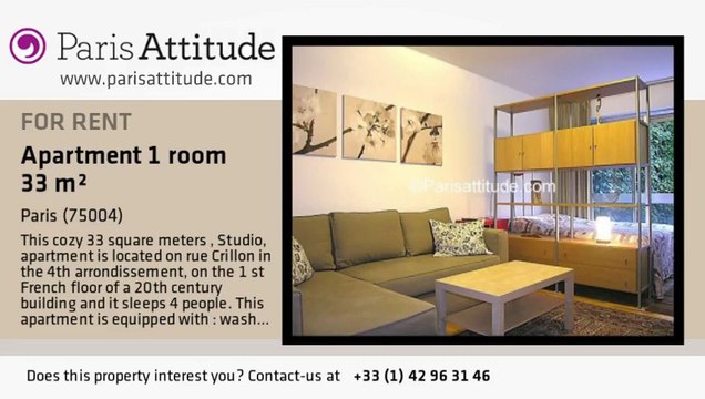 Studio Apartment for rent - Bastille, Paris - Ref. 7721