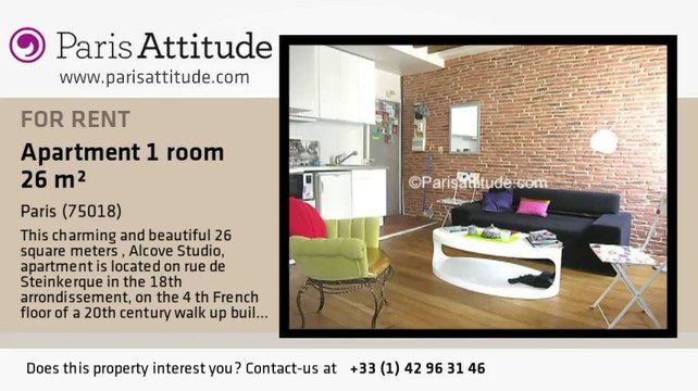Alcove Studio Apartment for rent - Sacré Cœur, Paris - Ref. 6195