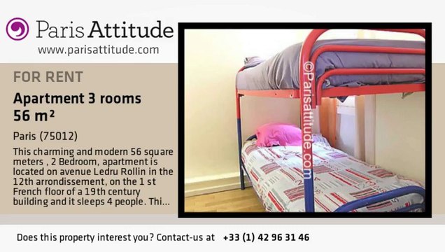 2 Bedroom Apartment for rent - Ledru-Rollin, Paris - Ref. 7302